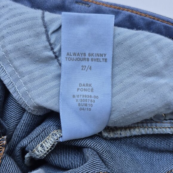 GAP dark blue Always Skinny Jeans, 27/4 - Picture 8 of 8